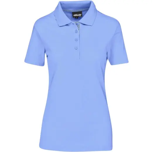 Ladies New York Golf Shirt Light Blue